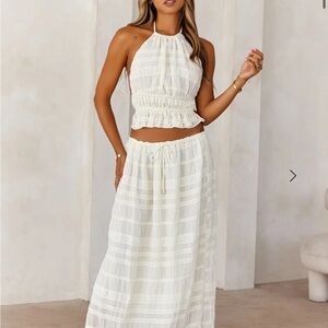 Hello Molly Cream Skirt Set